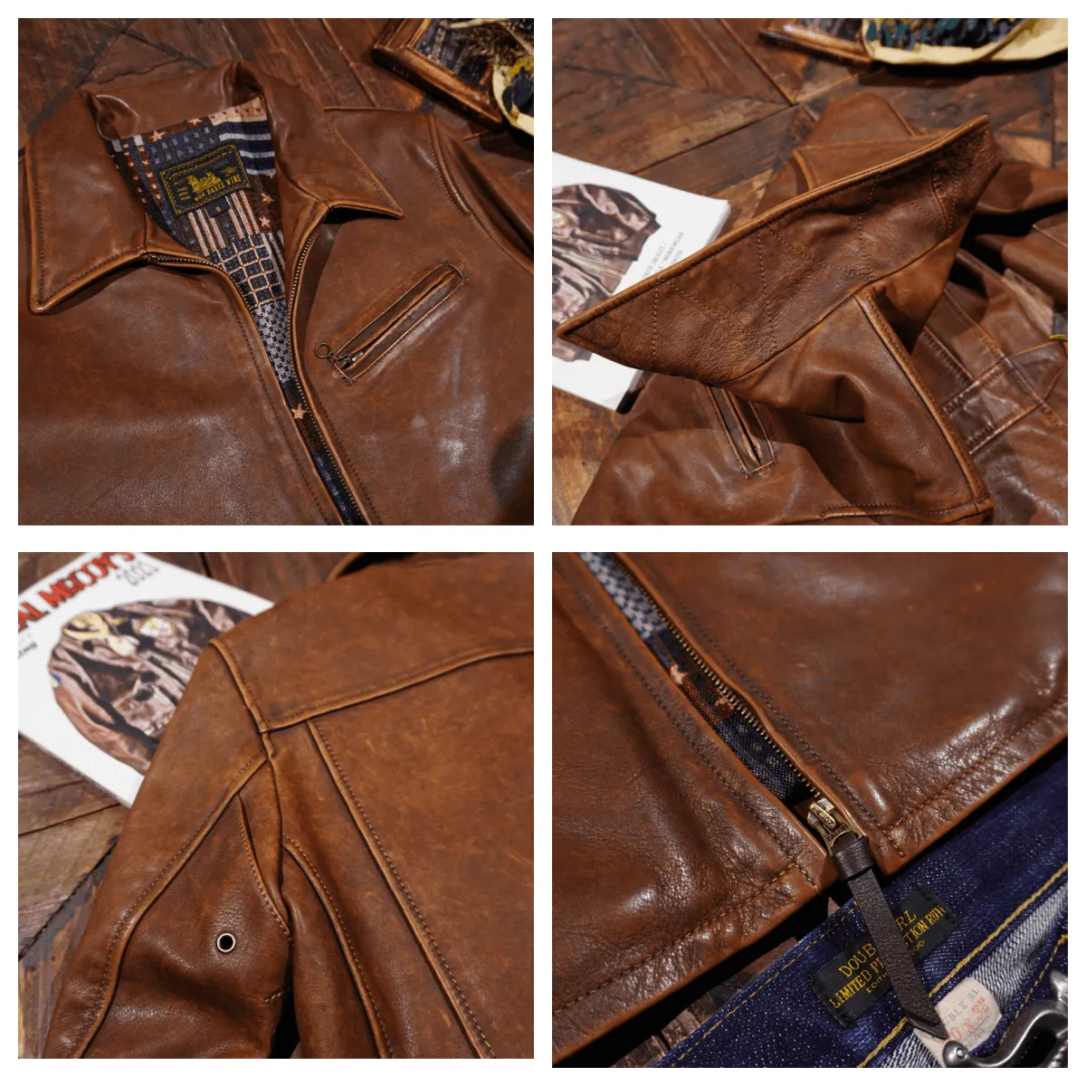 1940s Newsboy Leather Jacket Horsehide