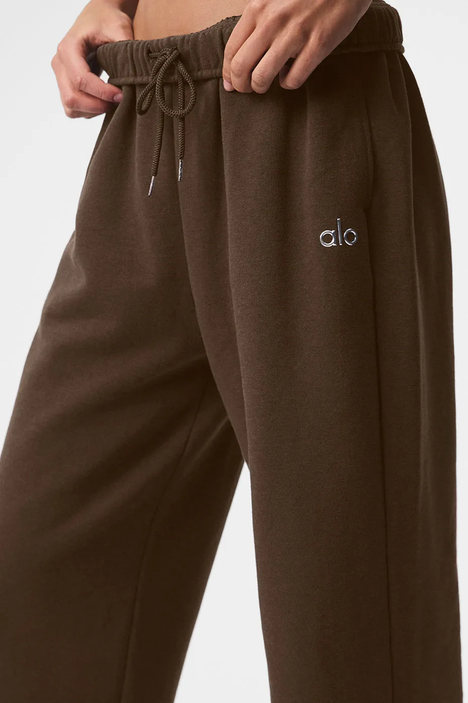 Accolade Straight Leg Sweatpant - Espresso