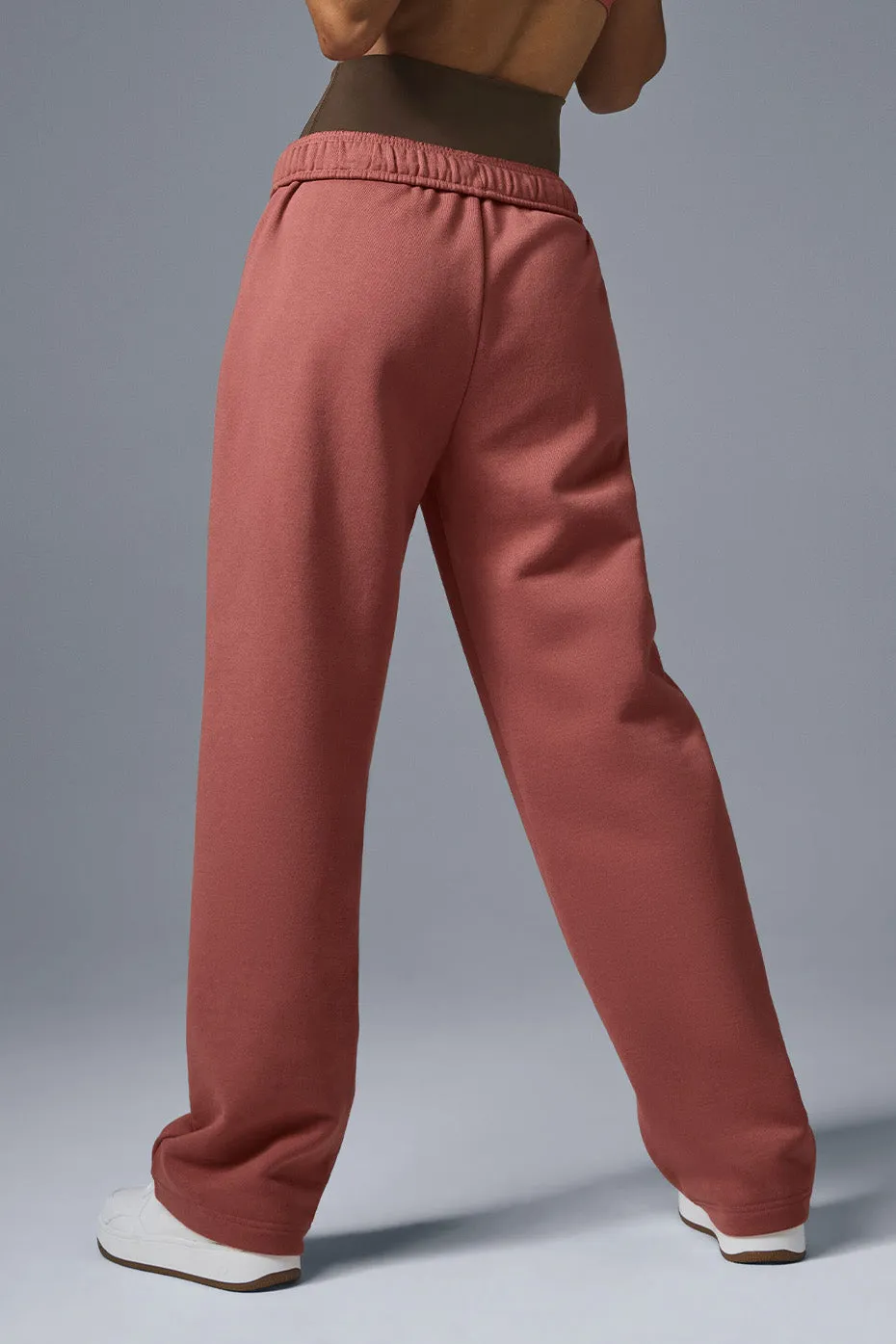 Accolade Straight Leg Sweatpant - Soft Terracotta