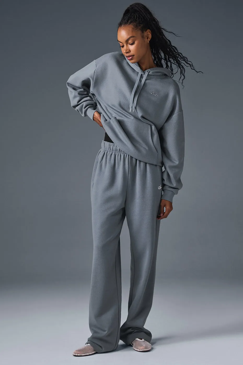 Accolade Straight Leg Sweatpant - Steel Grey