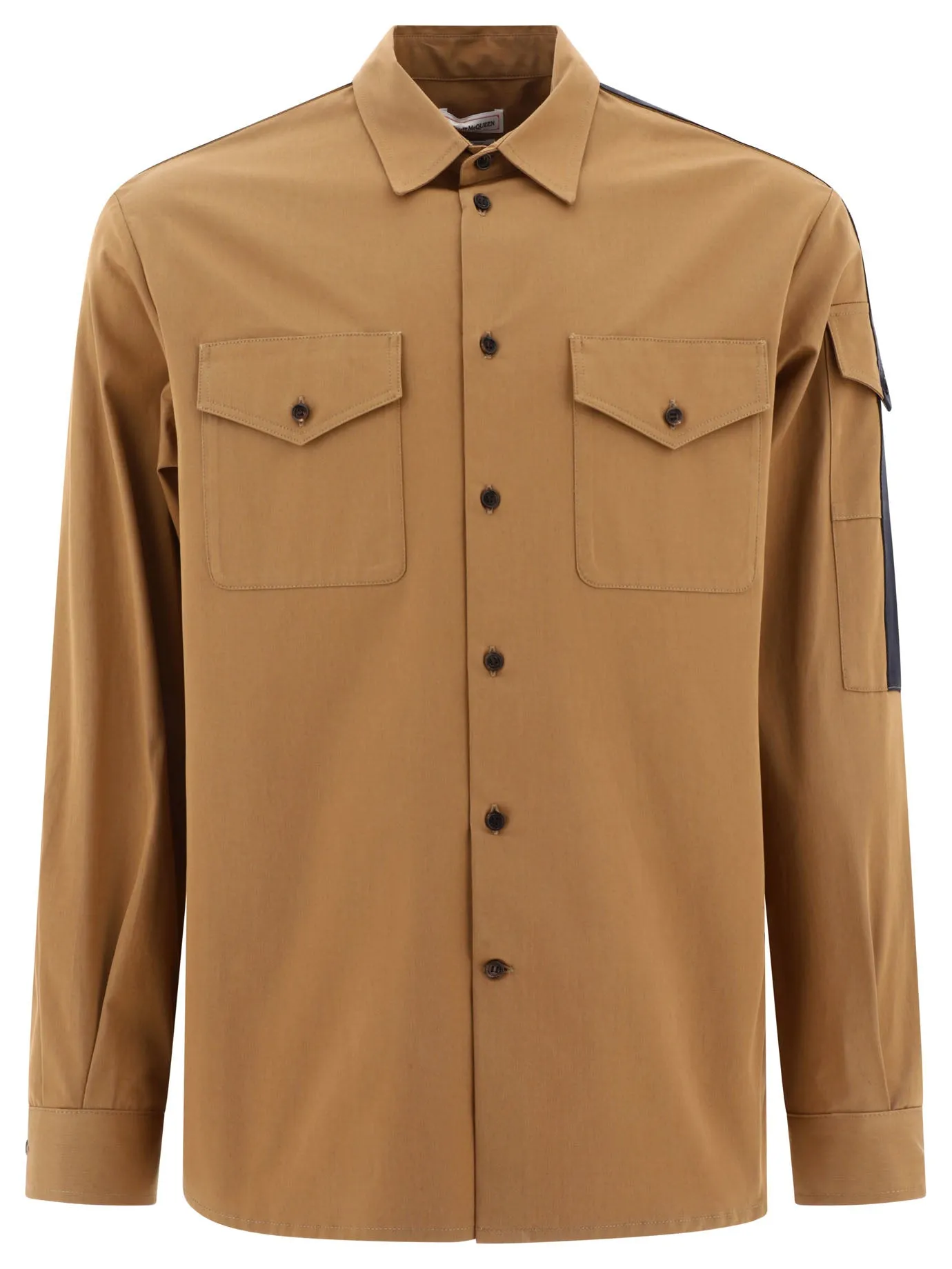 Alexander McQueen Overshirt Jacket With Logo Detail