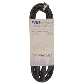 American DJ AC5PDMX15PRO Pro Series 5-Pin DMX Cable (15')