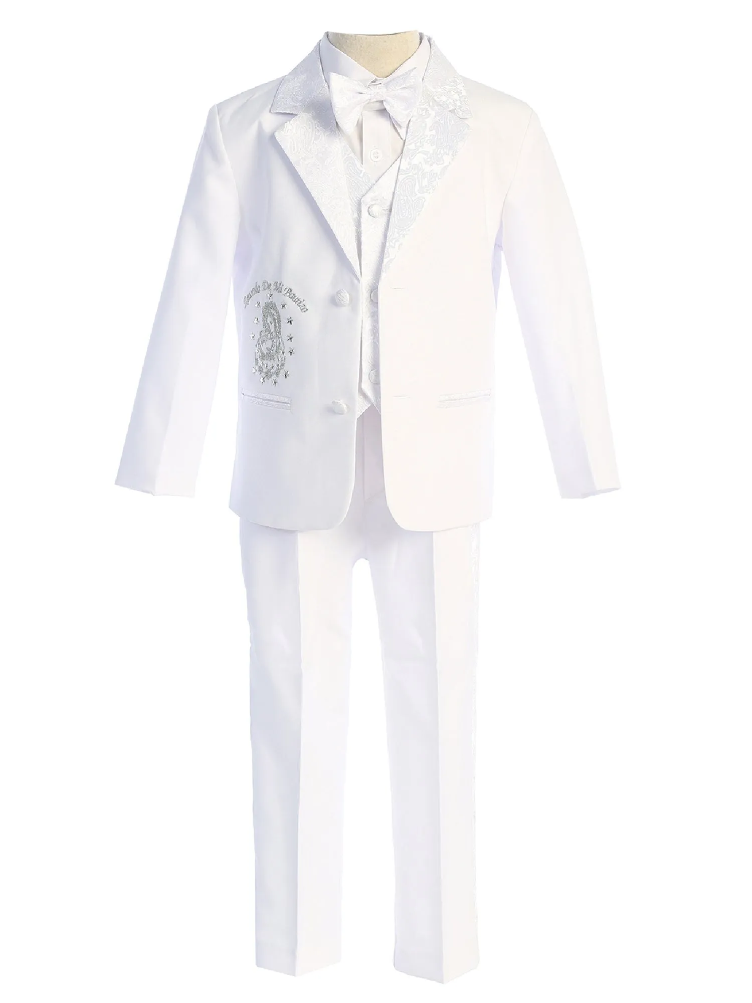 Baby Boys White Mi Bautizo Christening Baptism Suit 6-24 Months