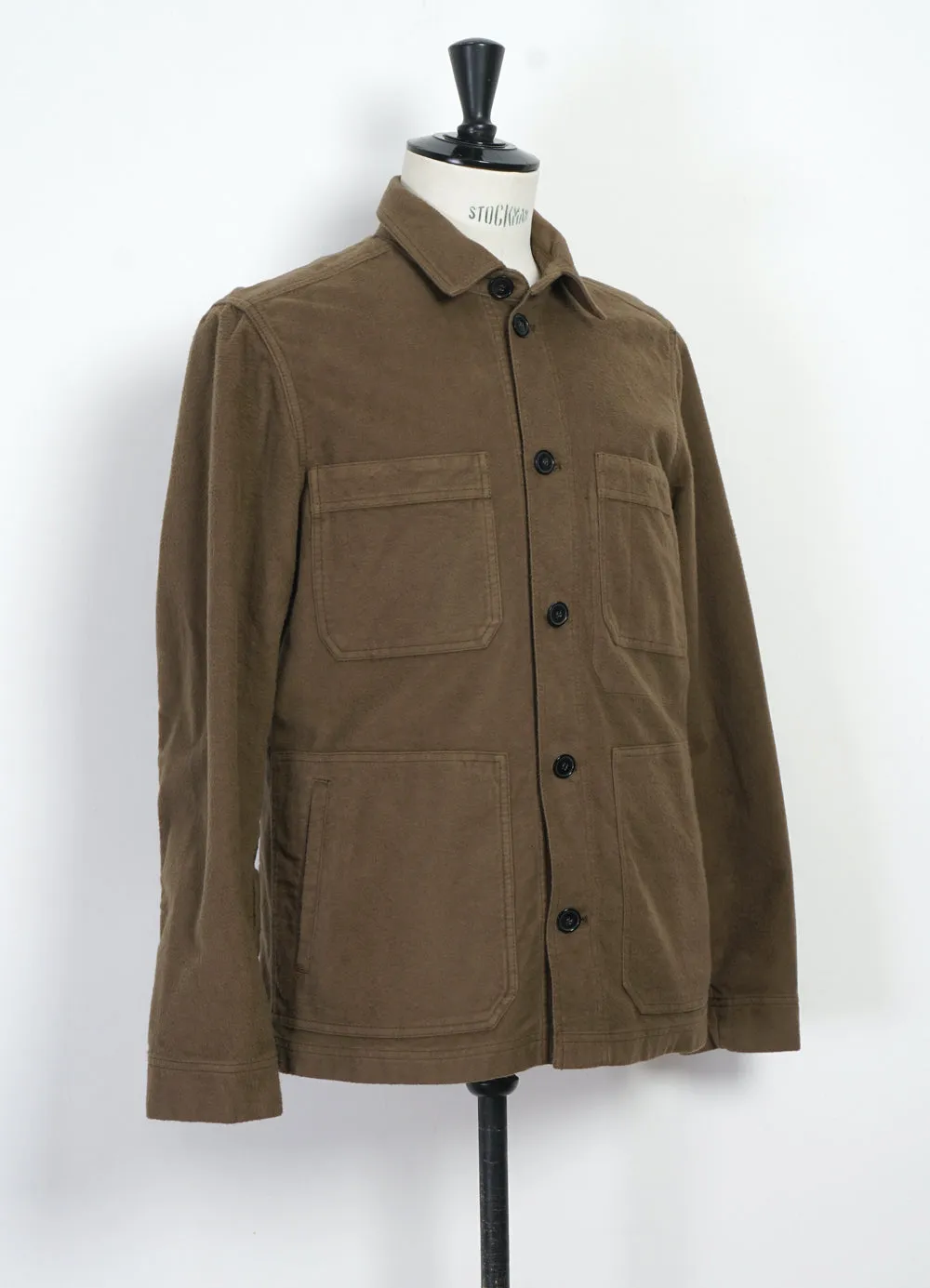 BERTRAM 28-22-9 | Refined Moleskin Work Jacket | Stone