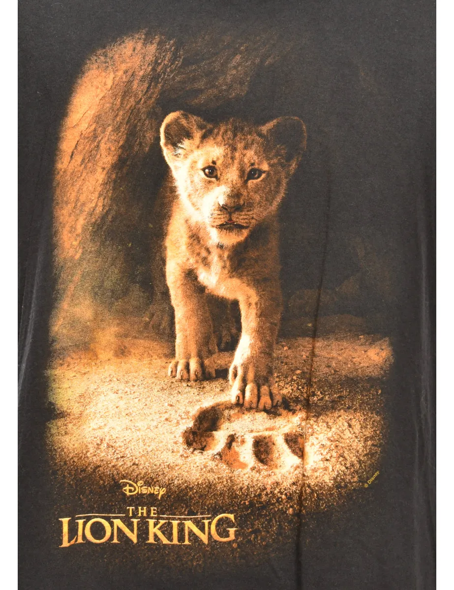 Black Disney The Lion King Animal T-shirt - XL