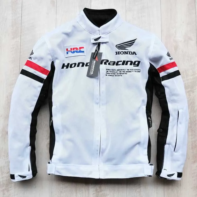 Black Varsity Jacket Racer Jacket Summer Motorcycle Cycling Clothing Men's Motorcycle Racing Suit Knight Short Jacket