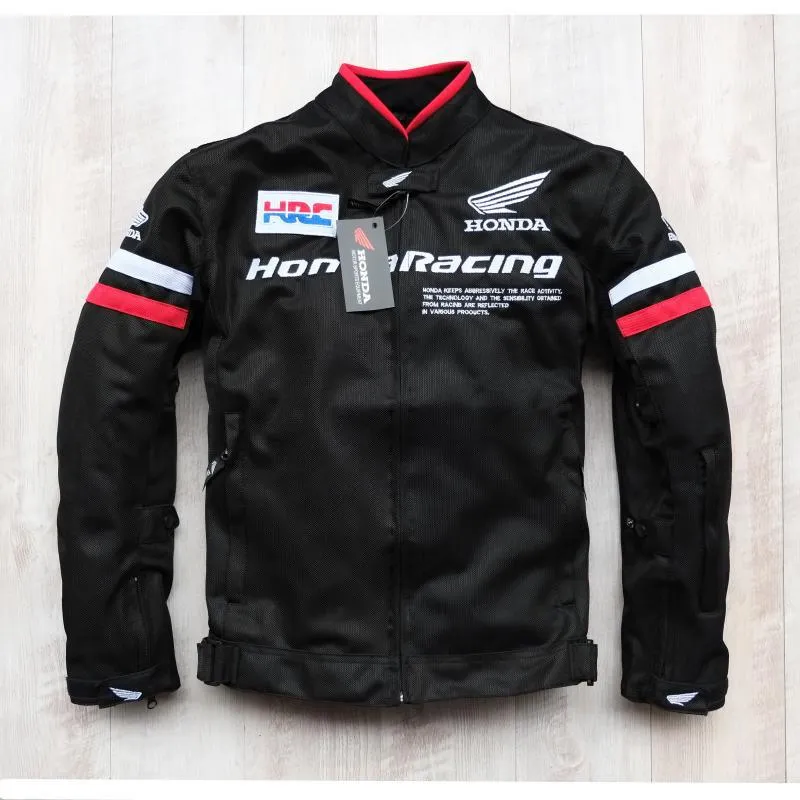 Black Varsity Jacket Racer Jacket Summer Motorcycle Cycling Clothing Men's Motorcycle Racing Suit Knight Short Jacket