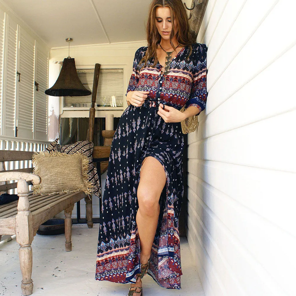 Bohemian Print Dress