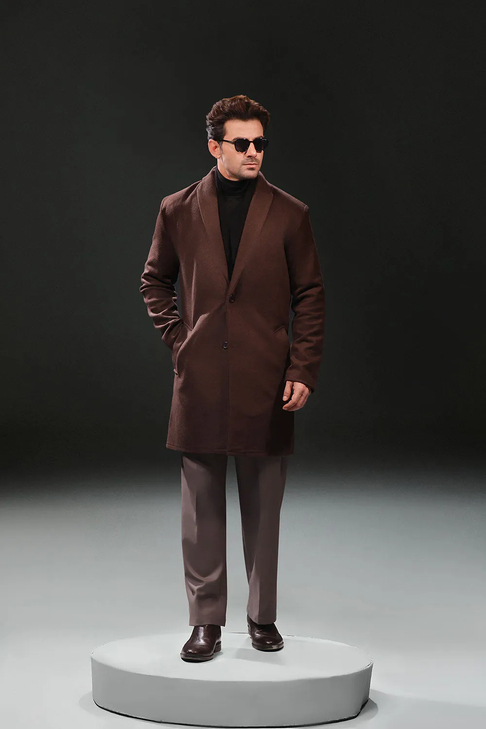 Brown Wool Over Coat