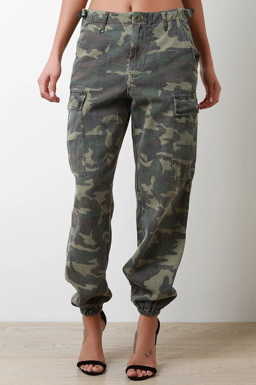 Camouflage Oversized Cargo Pants