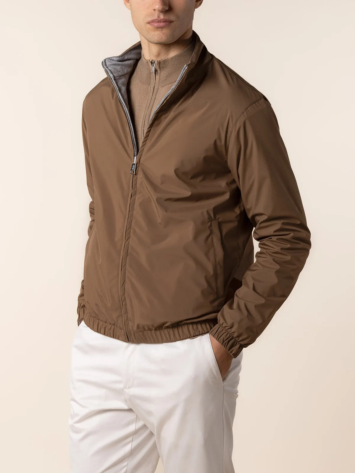 Caramel Reversible Resort Jacket