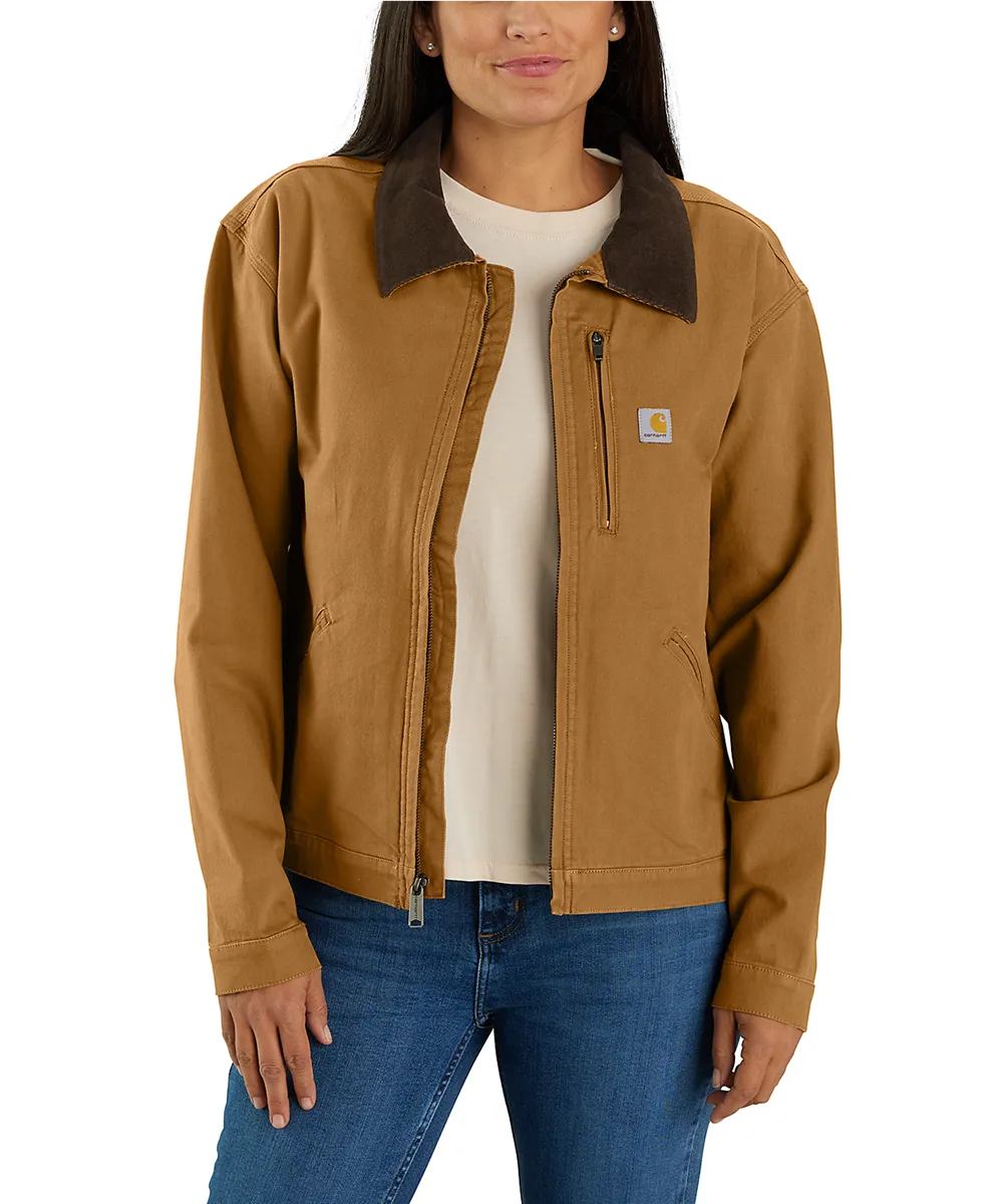 Carhartt Women's Canvas Detroit Jacket - Carhartt Brown