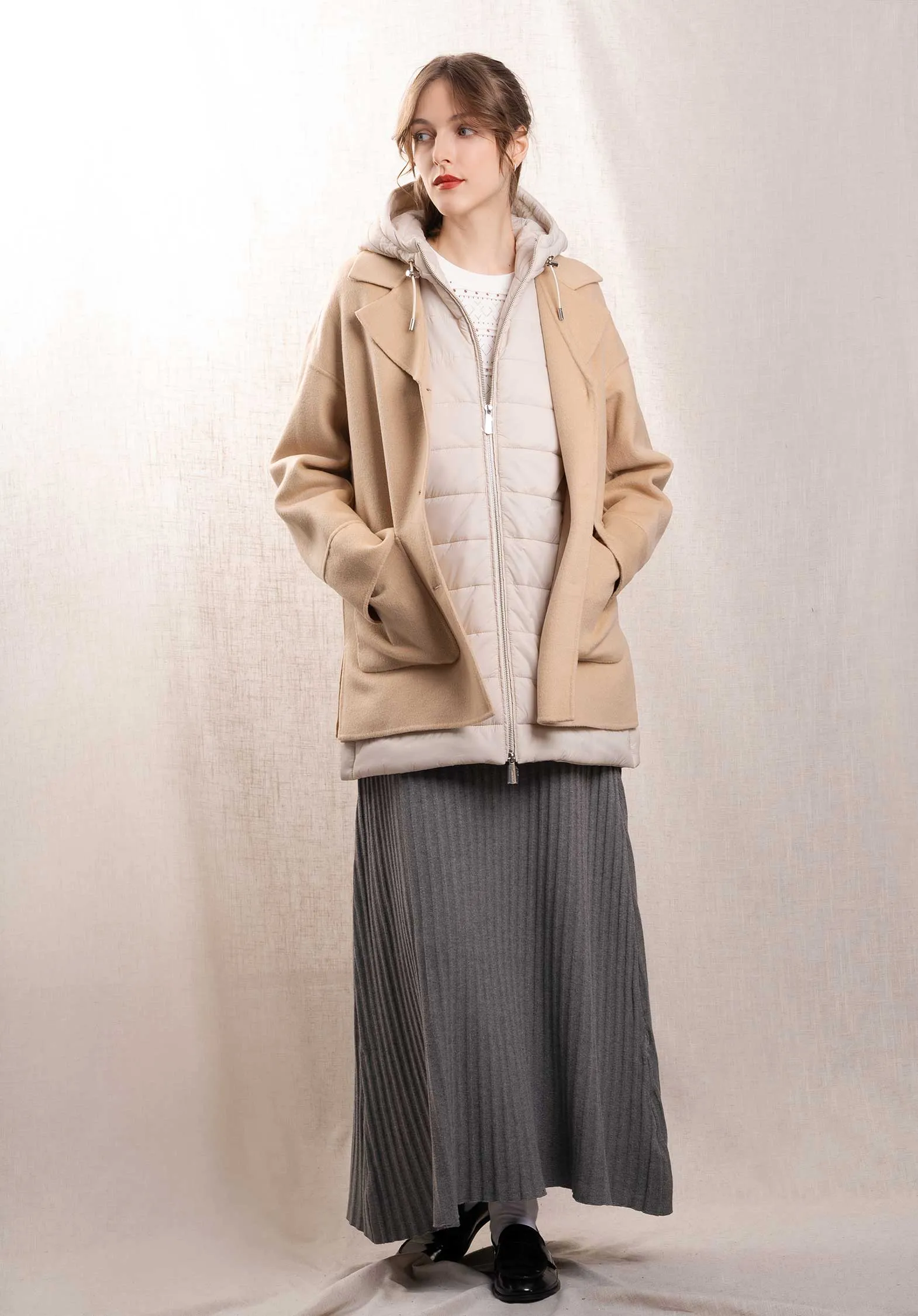 Coat Libra 0625-Dark-Beige