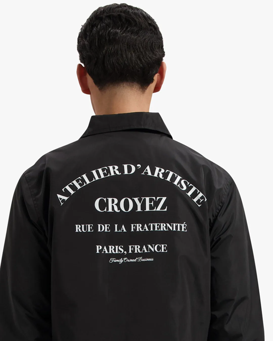 CROYEZ ATELIER COACH JACKET - BLACK/WHITE