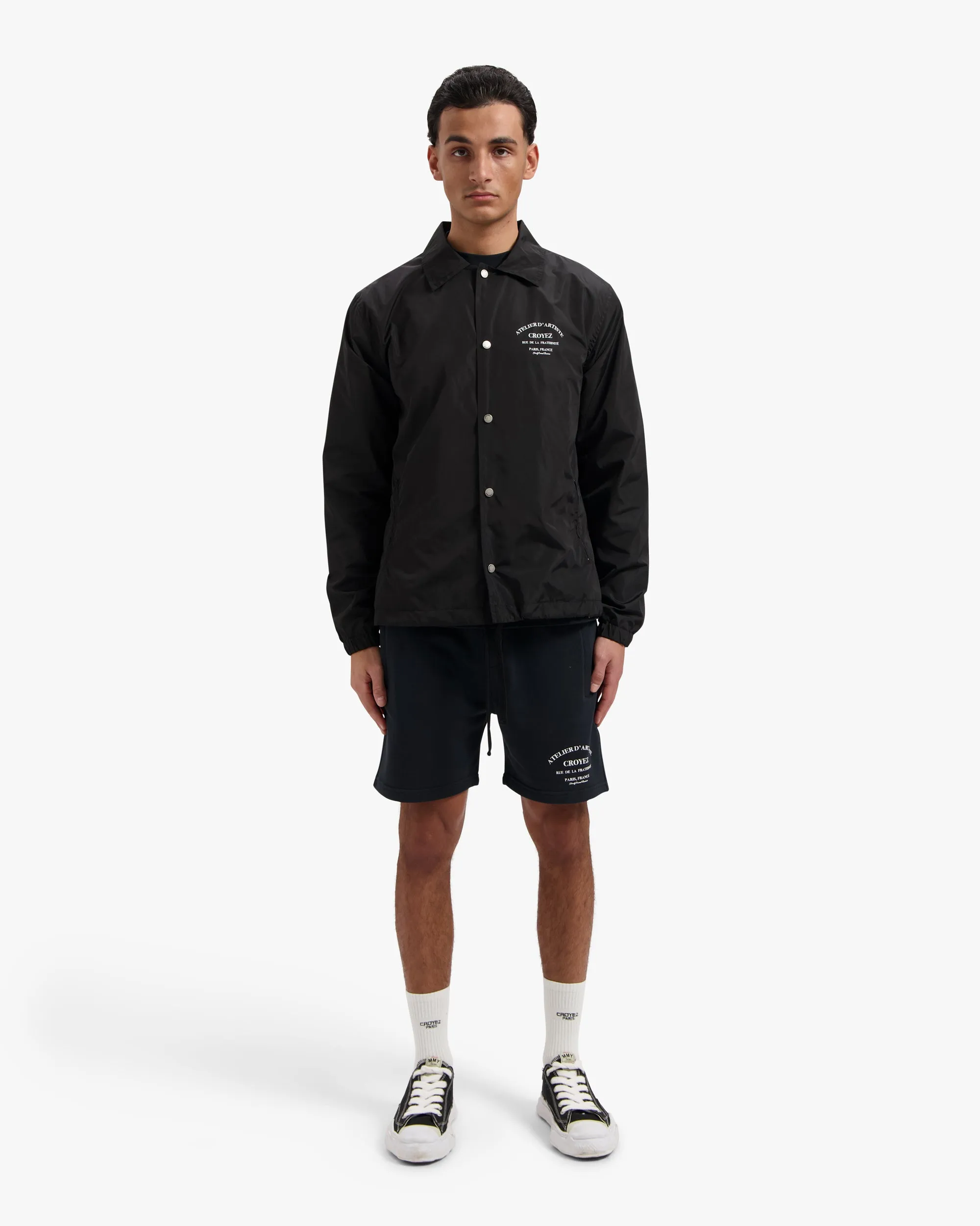 CROYEZ ATELIER COACH JACKET - BLACK/WHITE