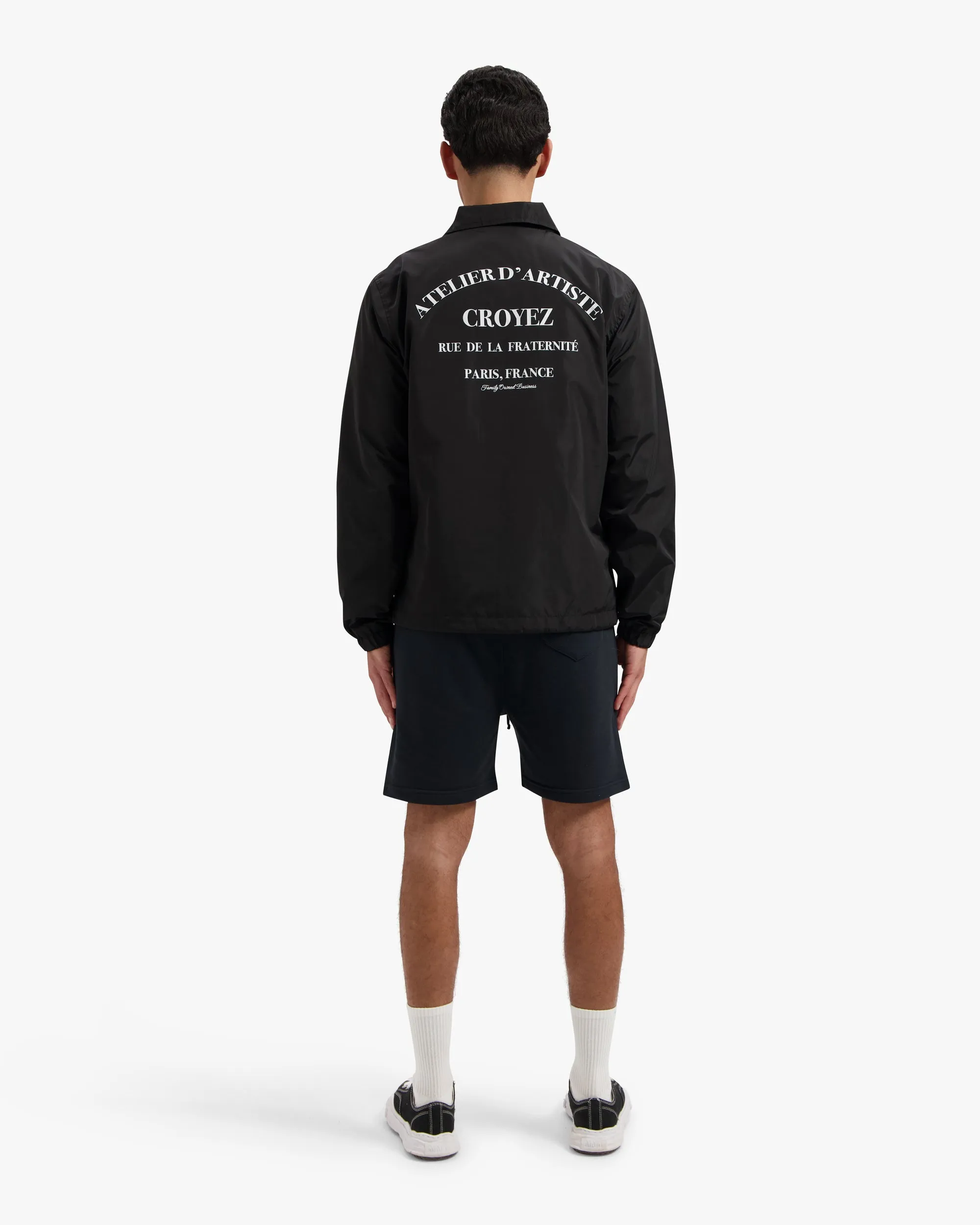 CROYEZ ATELIER COACH JACKET - BLACK/WHITE