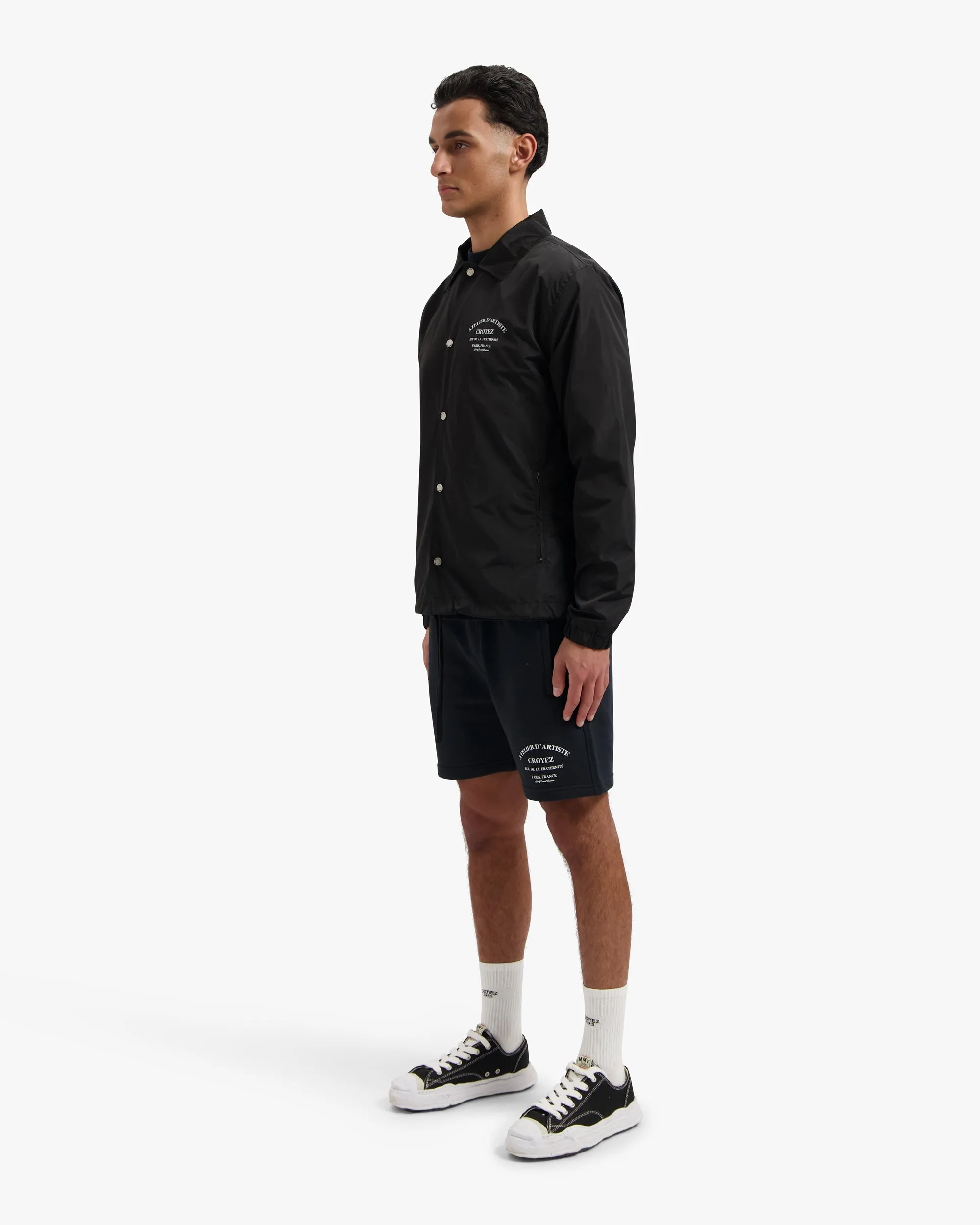 CROYEZ ATELIER COACH JACKET - BLACK/WHITE