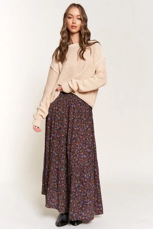 Dark Brown Maxi Skirt