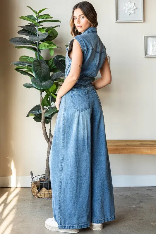 Darla Denim Jumpsuit