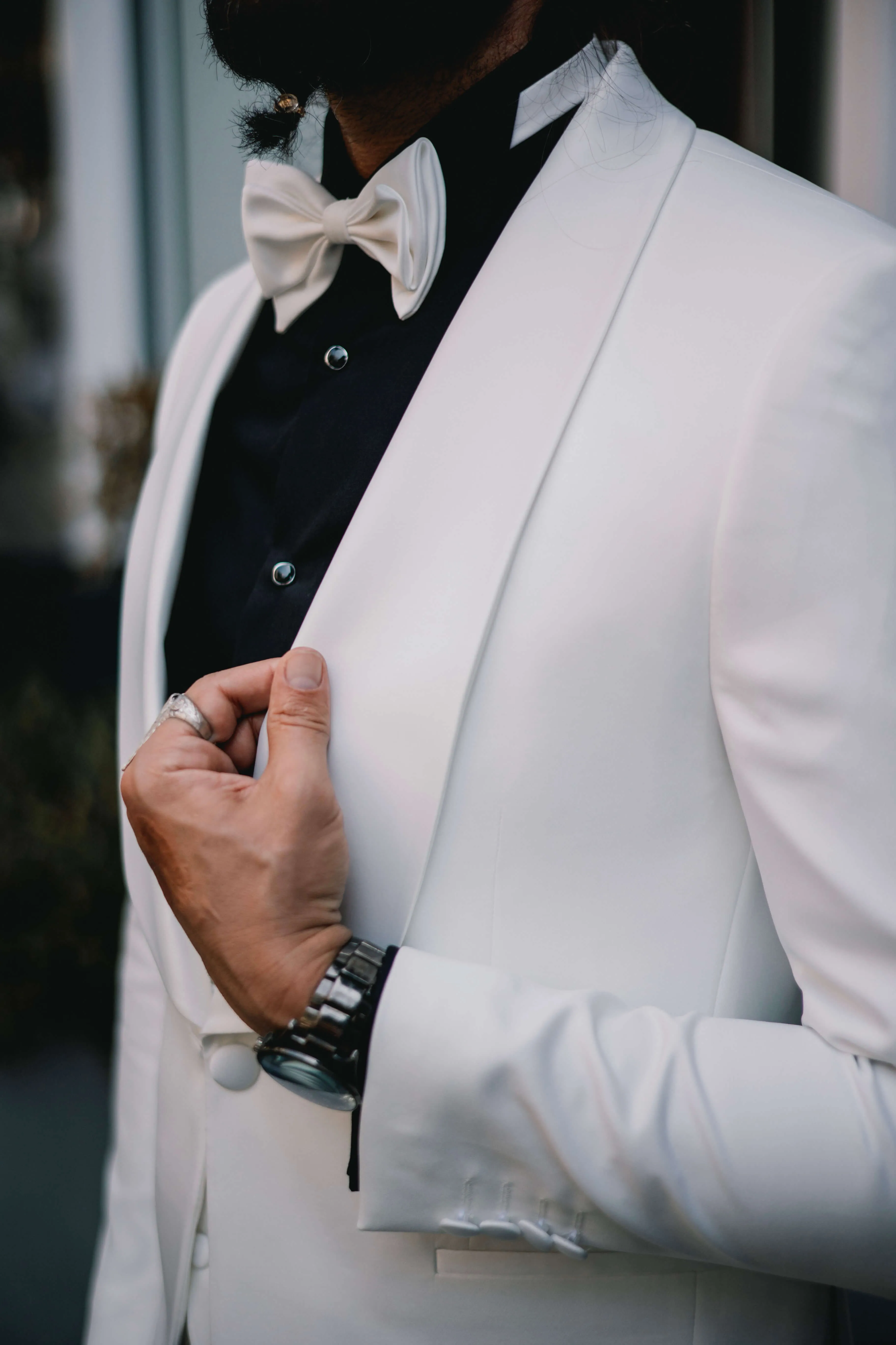 Designer Black and White Tuxedo