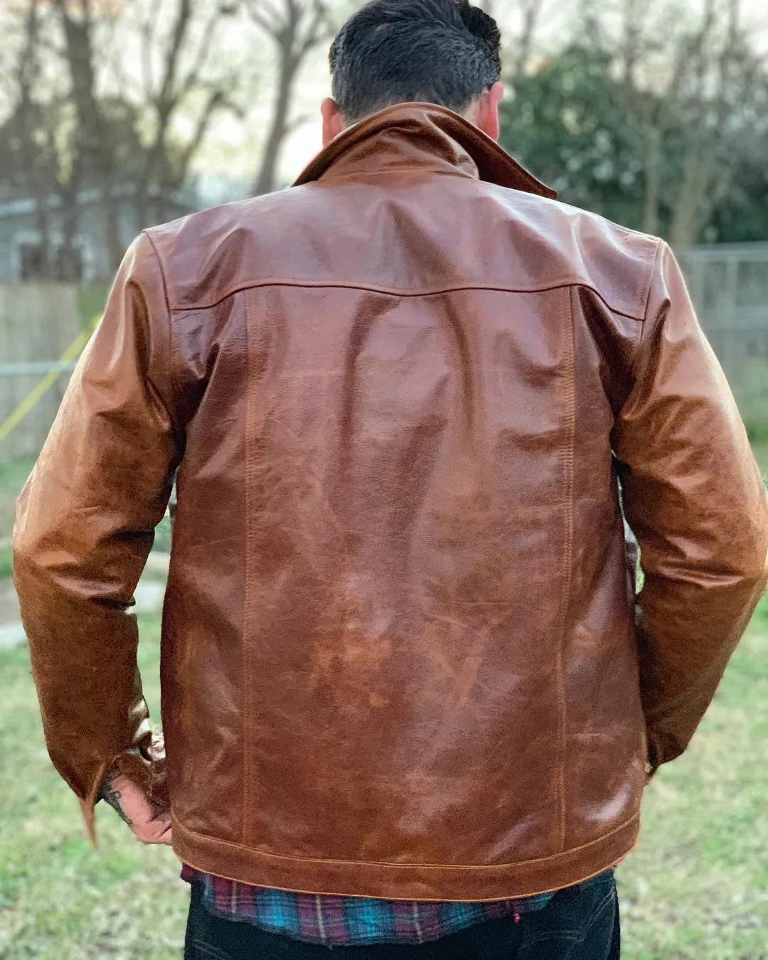 “Don Salvertorie” leather jacket