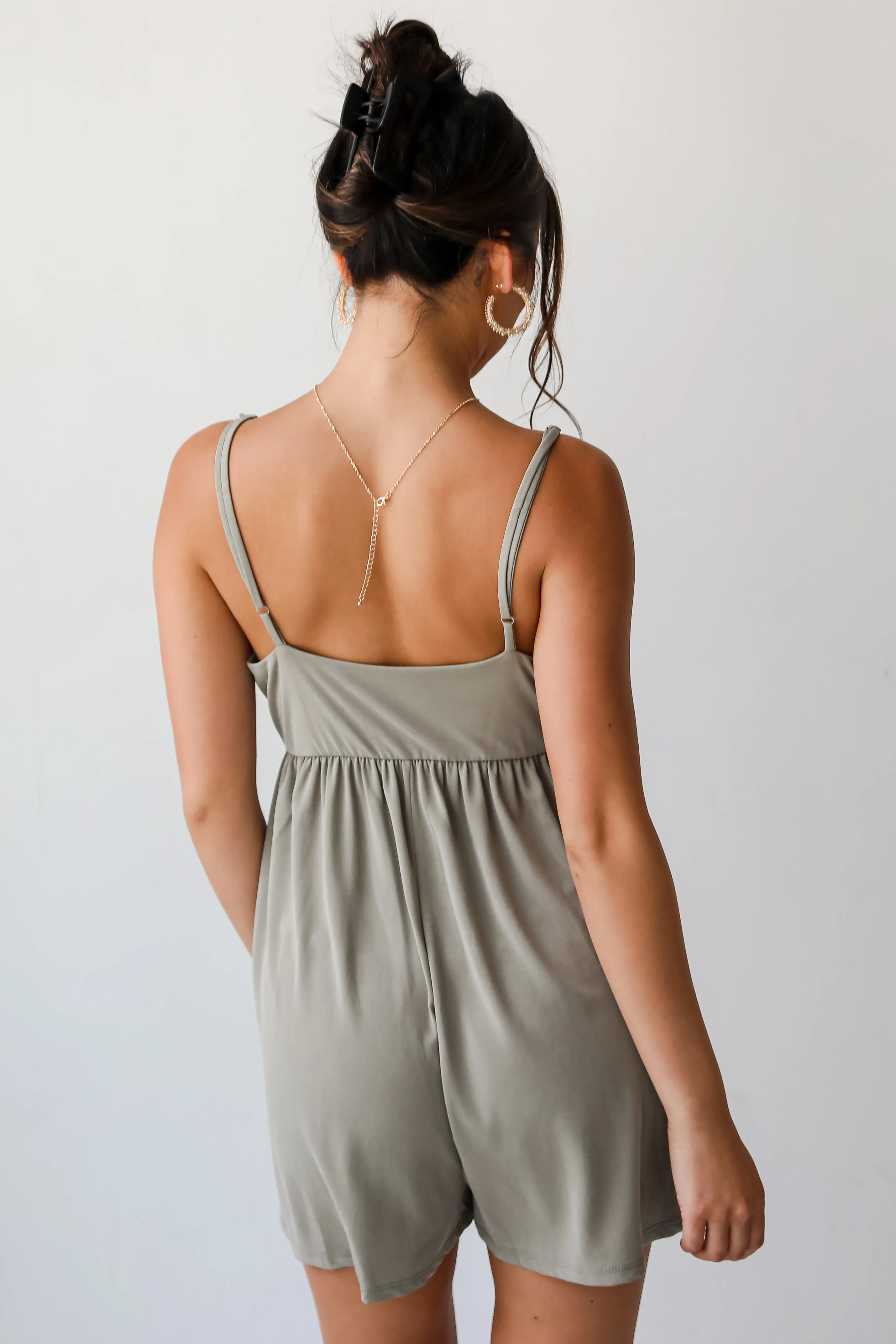 FINAL SALE - Days Like Today Light Olive Romper