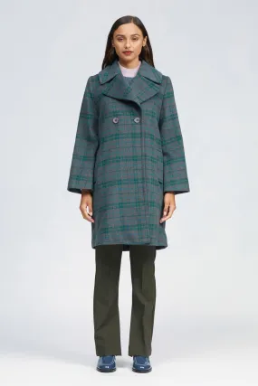 Fuar Coat Charcoal/Green Check