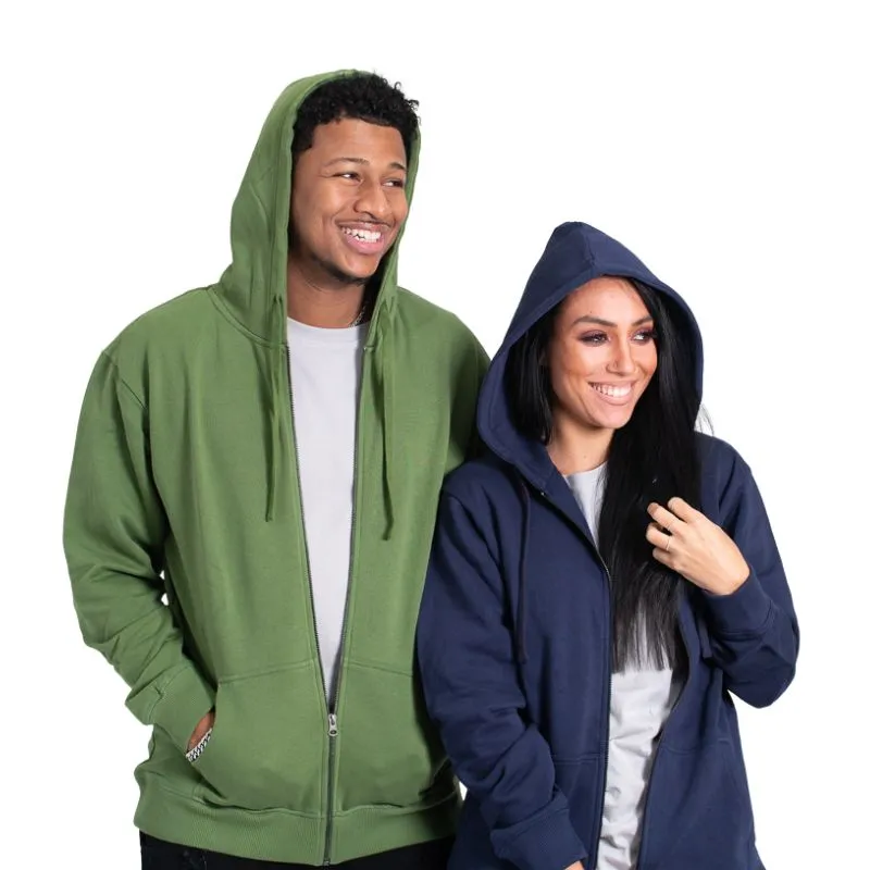 Genderless ROC Cotton Zip-Up Hoodies