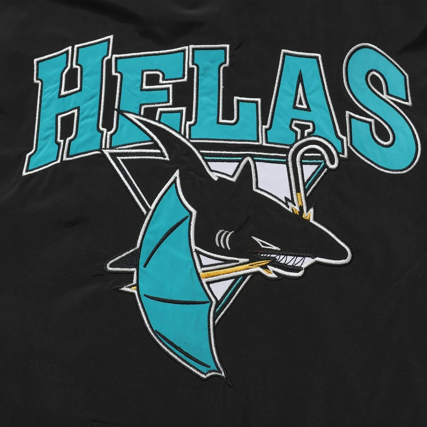 HELAS REQUINS QUARTER ZIP JACKET // BLACK