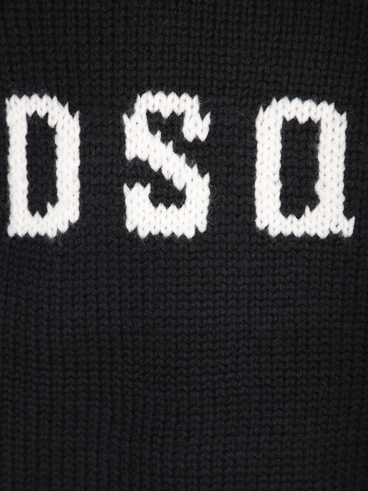 Intarsia-knit logo pullover