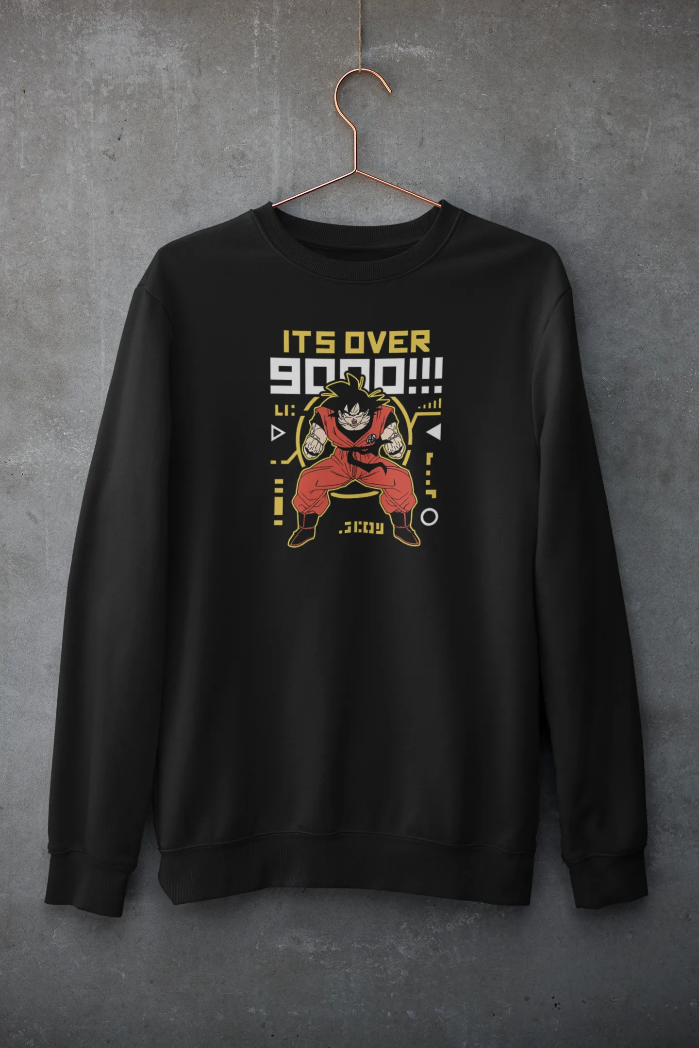 It's Over 9000- Goku : Anime- Winter Sweatshirt