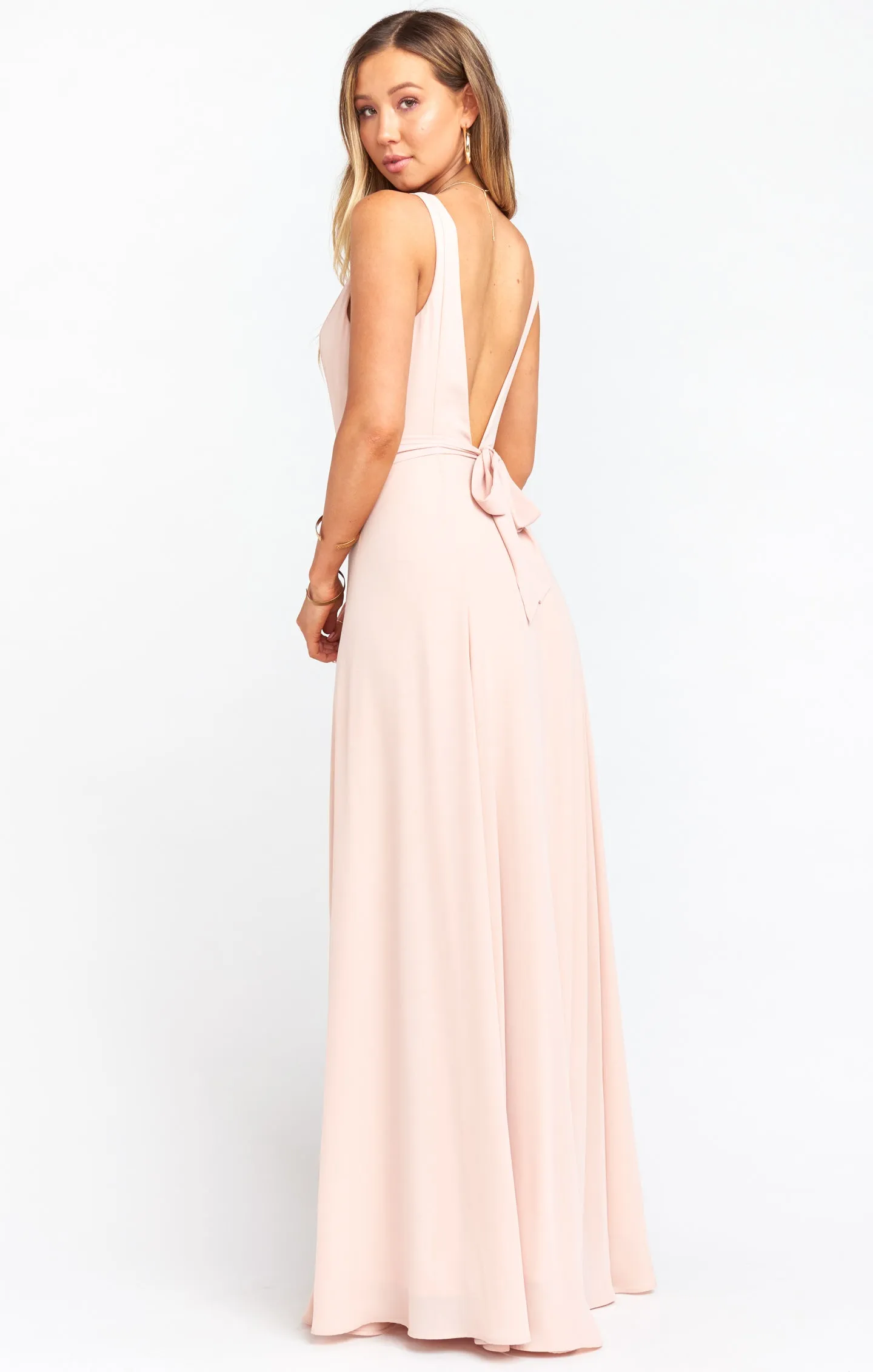 Jenn Maxi Dress ~ Dusty Blush Crisp