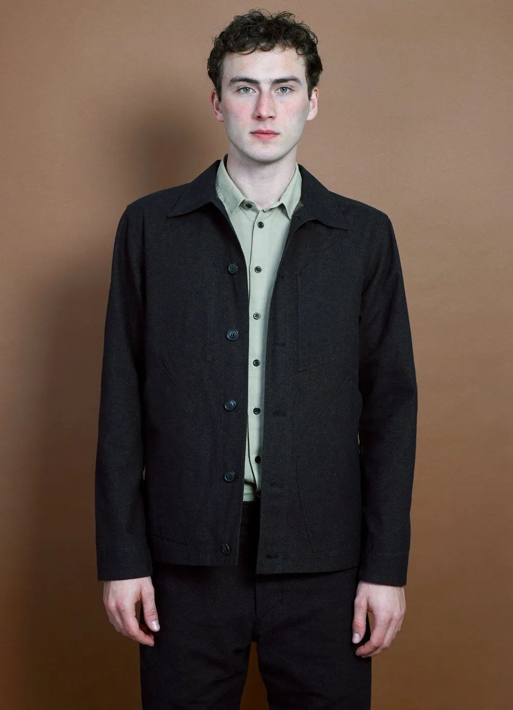 LAURITZ | Refined Work Jacket | Nero