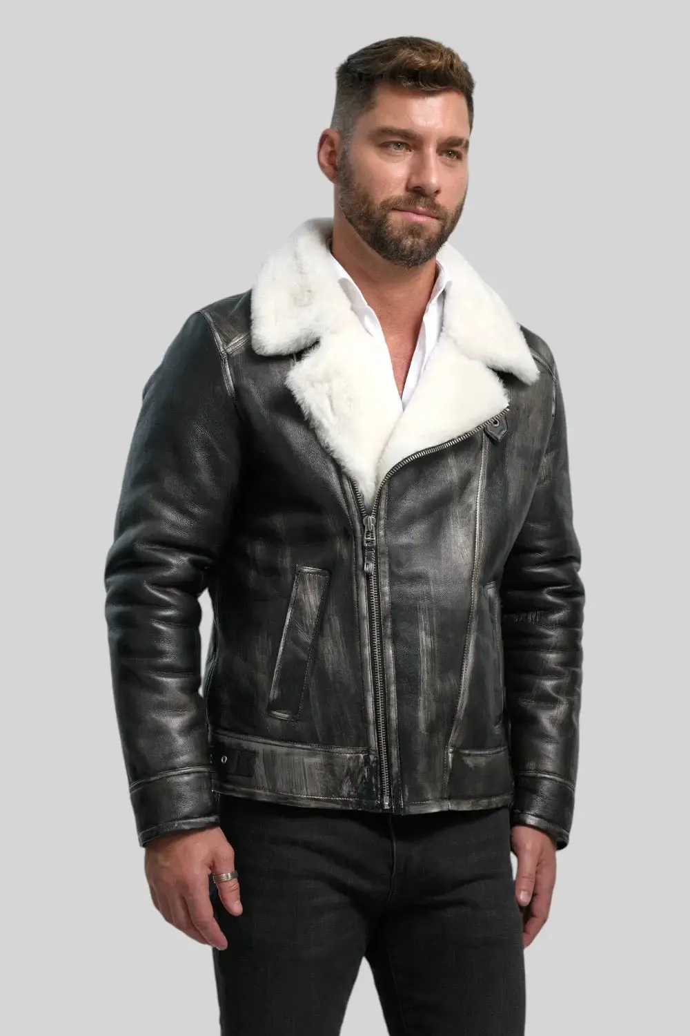 Leandro Vintage Sheepskin Jacket