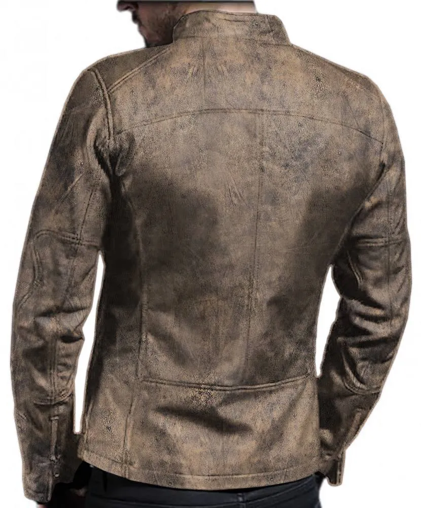 Leather Jackets Hub Mens Genuine Lambskin Leather Jacket (Black, Fencing Jacket) - 1501133