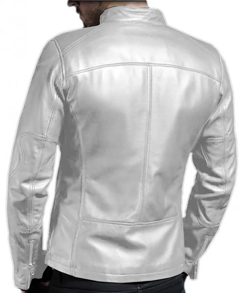 Leather Jackets Hub Mens Genuine Lambskin Leather Jacket (Black, Fencing Jacket) - 1501133