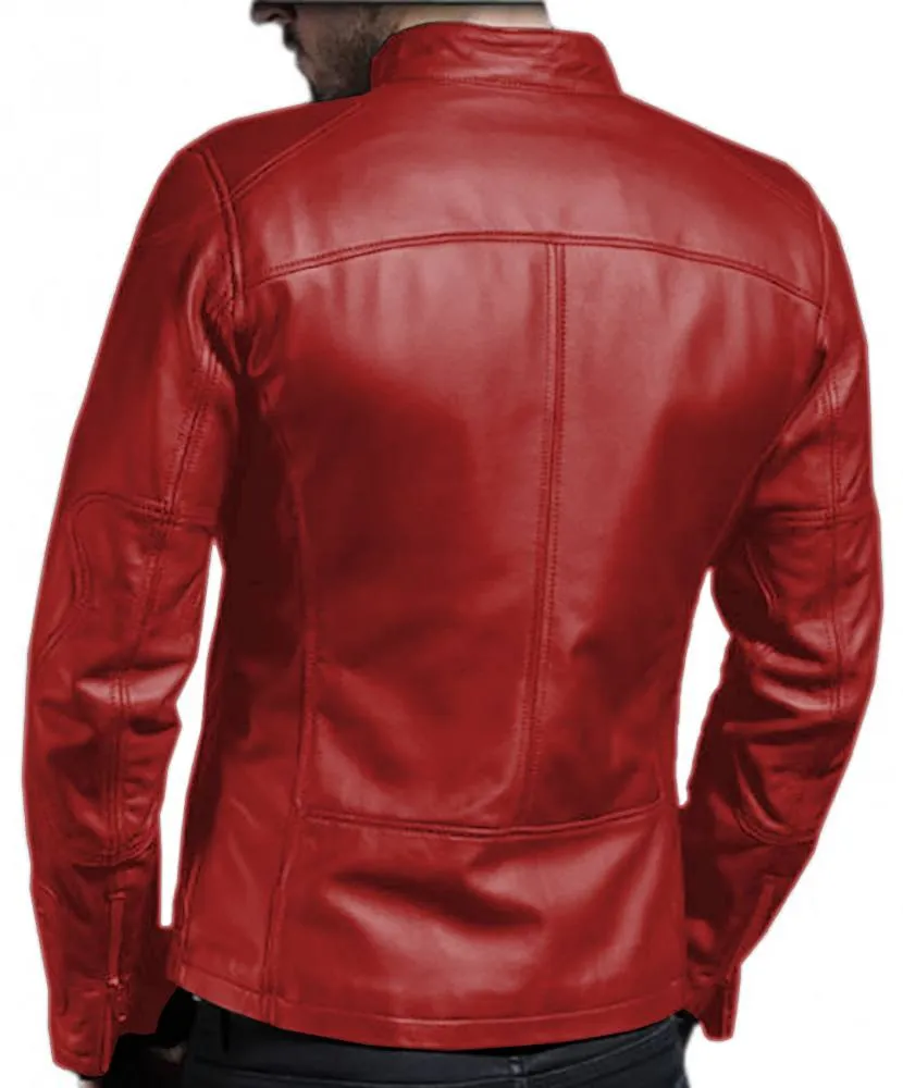 Leather Jackets Hub Mens Genuine Lambskin Leather Jacket (Black, Fencing Jacket) - 1501133