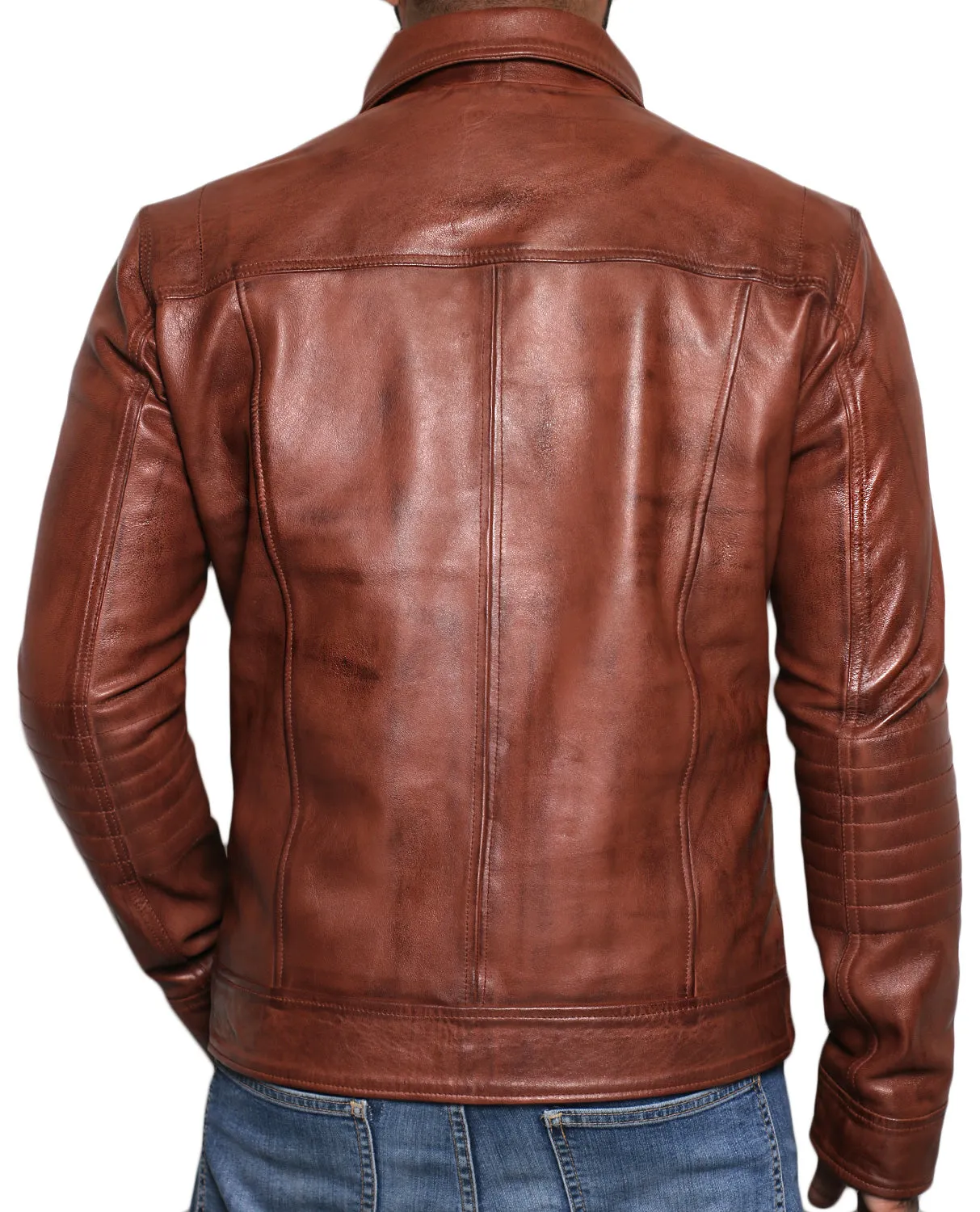 Leather Jackets Hub Mens Genuine Lambskin Leather Jacket (Black, Regal Jacket) - 1501483