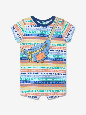 MARC JACOBS Baby Boys Bag Print Logo Romper in Multicolour