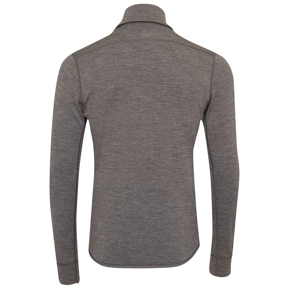 Mens 320 Merino Full Zip (Charcoal/Orange)