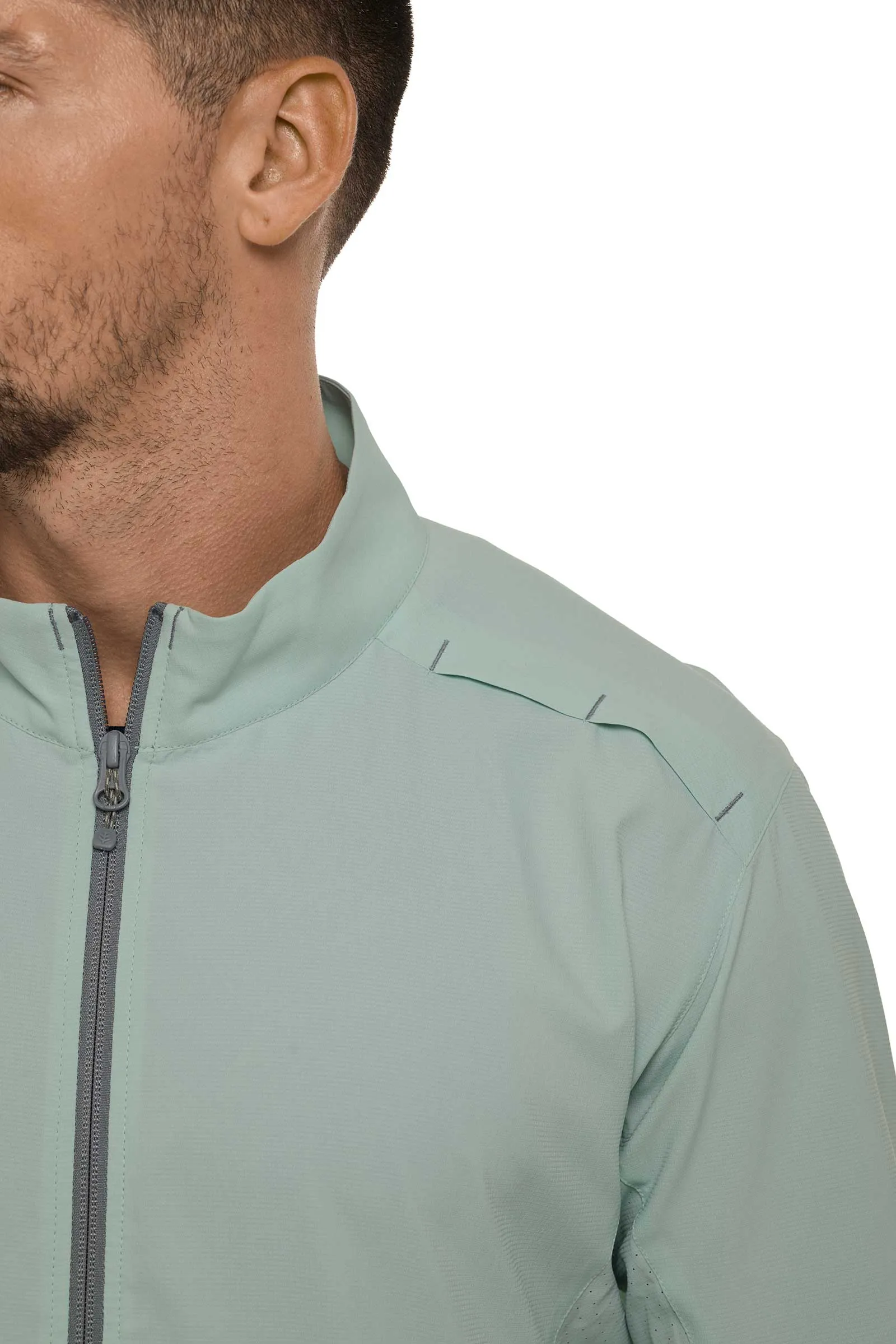 Men's Arcadian Packable Sunblock Jacket  |  Misty Aqua