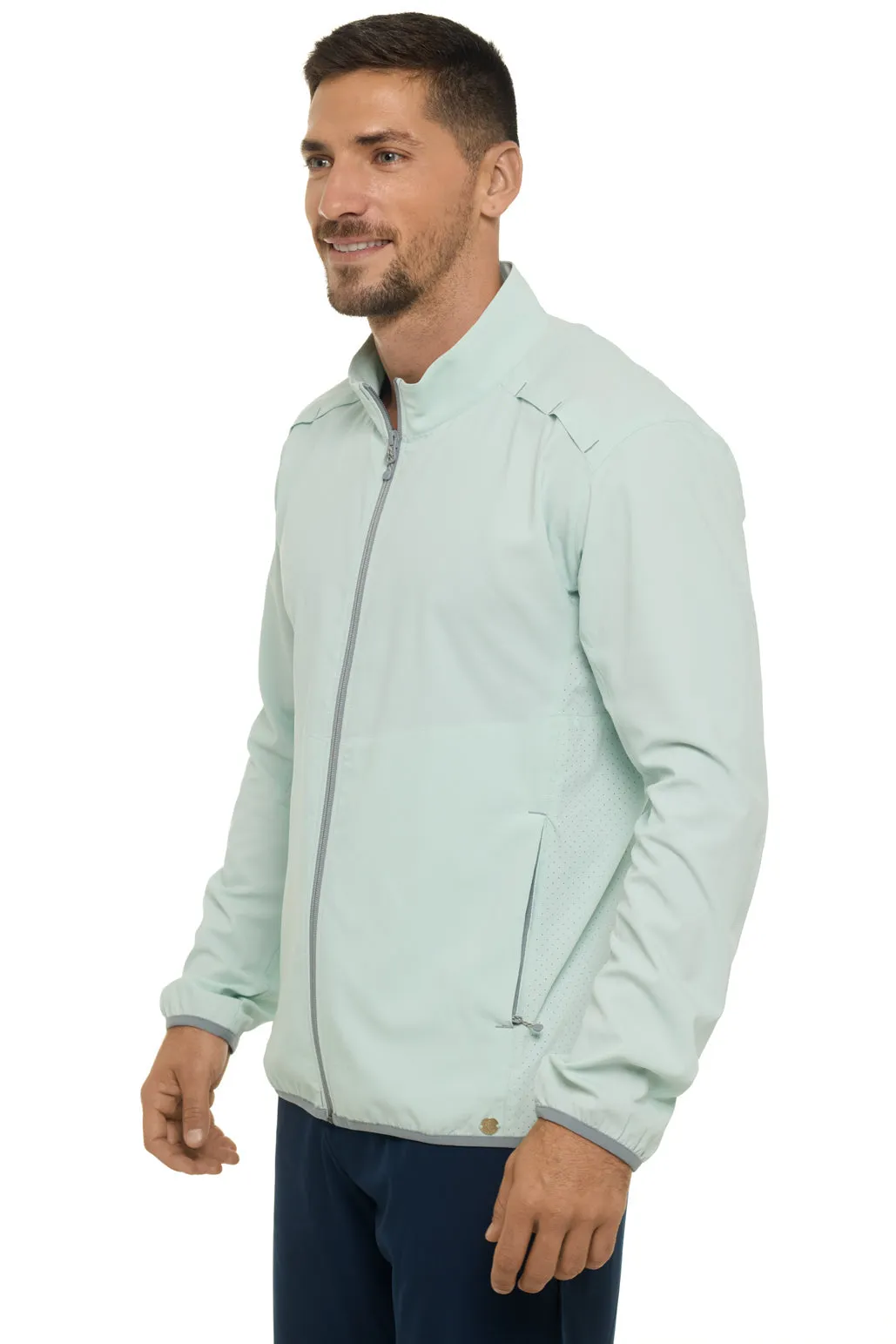 Men's Arcadian Packable Sunblock Jacket  |  Misty Aqua