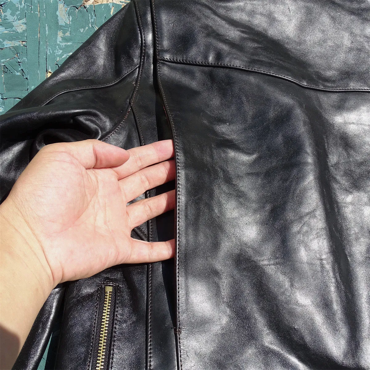 Men's J24 Leather Biker Jacket