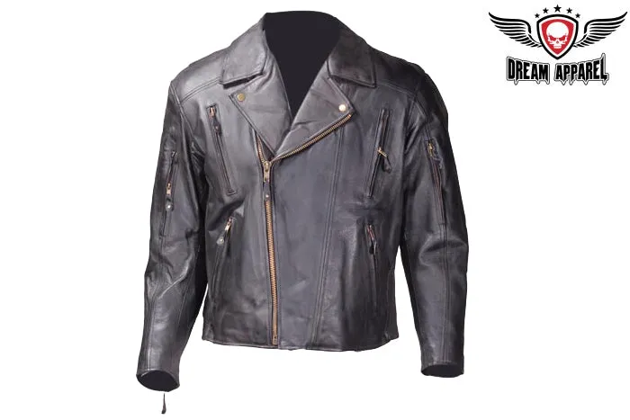 Men's Leather Motorcycle Jacket