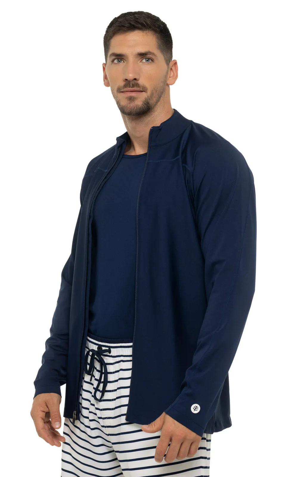 Men's Menorca Long Sleeve Water Jacket  |  Navy