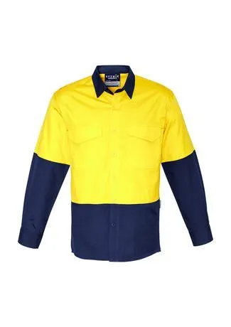 Mens Rugged Cooling Hi Vis Spliced Shirt