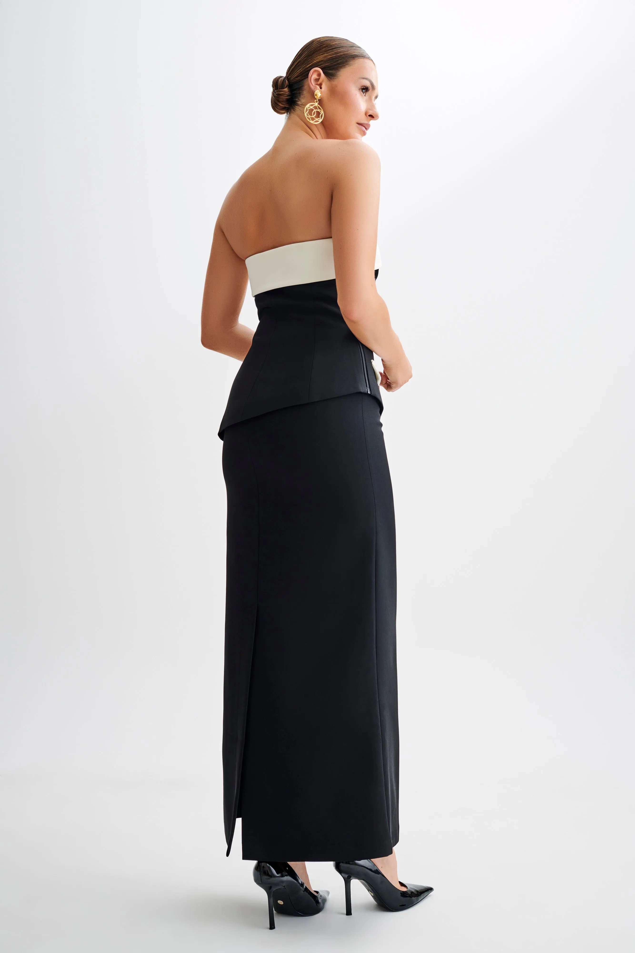 Micah Suiting Maxi Skirt - Black