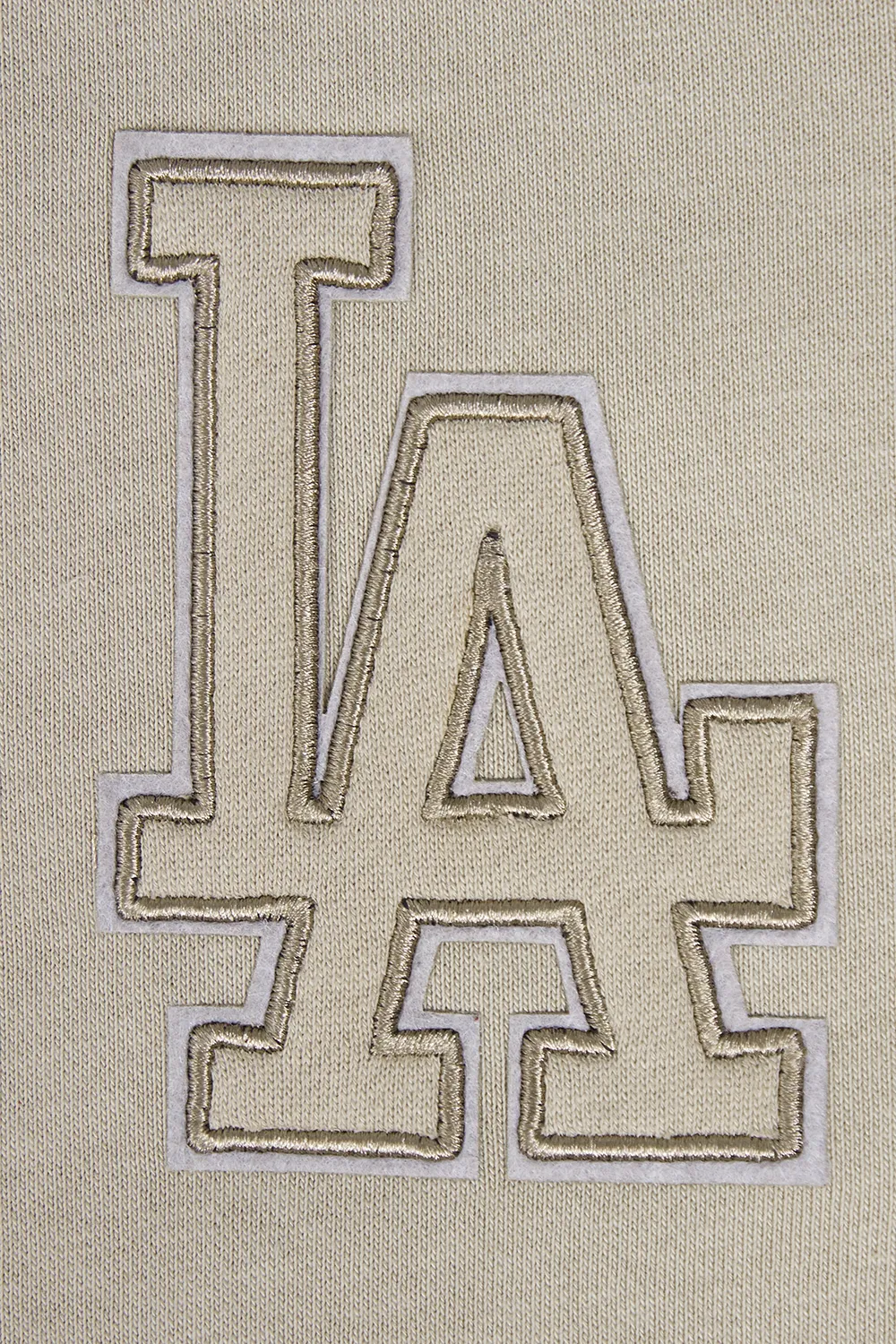 MLB LOS ANGELES DODGERS NEUTRAL WOMEN'S CROPPED PO HOODIE (TAUPE)