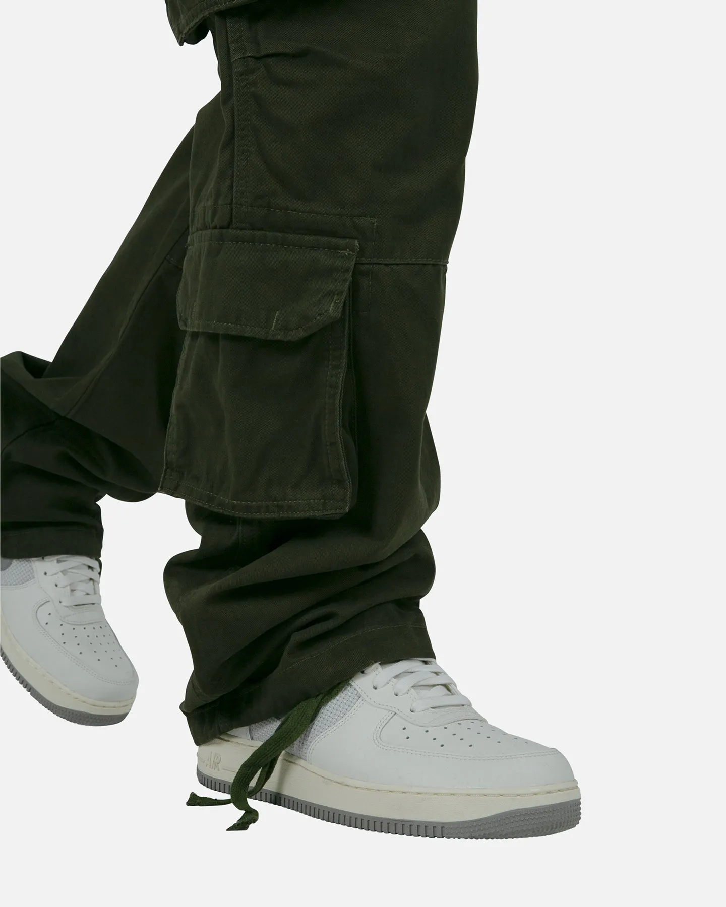 MNML Baggy Double Pocket Cargo Pants Olive