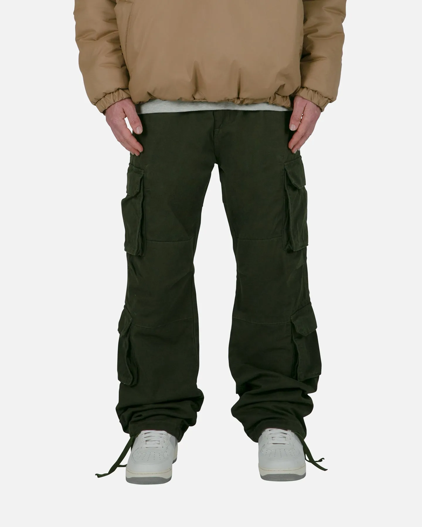 MNML Baggy Double Pocket Cargo Pants Olive